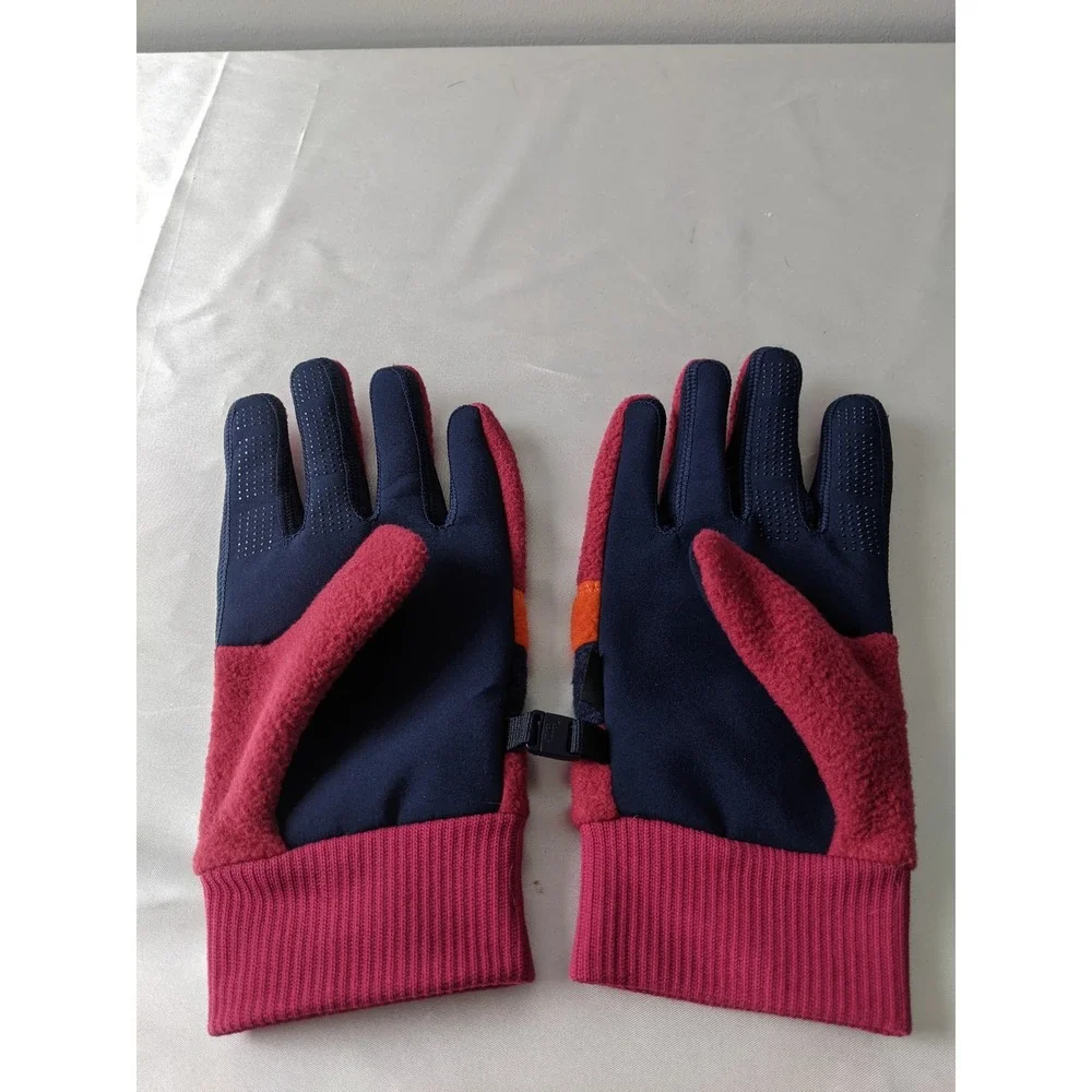 Cotopaxi Fleece Beanie and Gloves Set Berry Pink Orange Navy Blue Women Medium